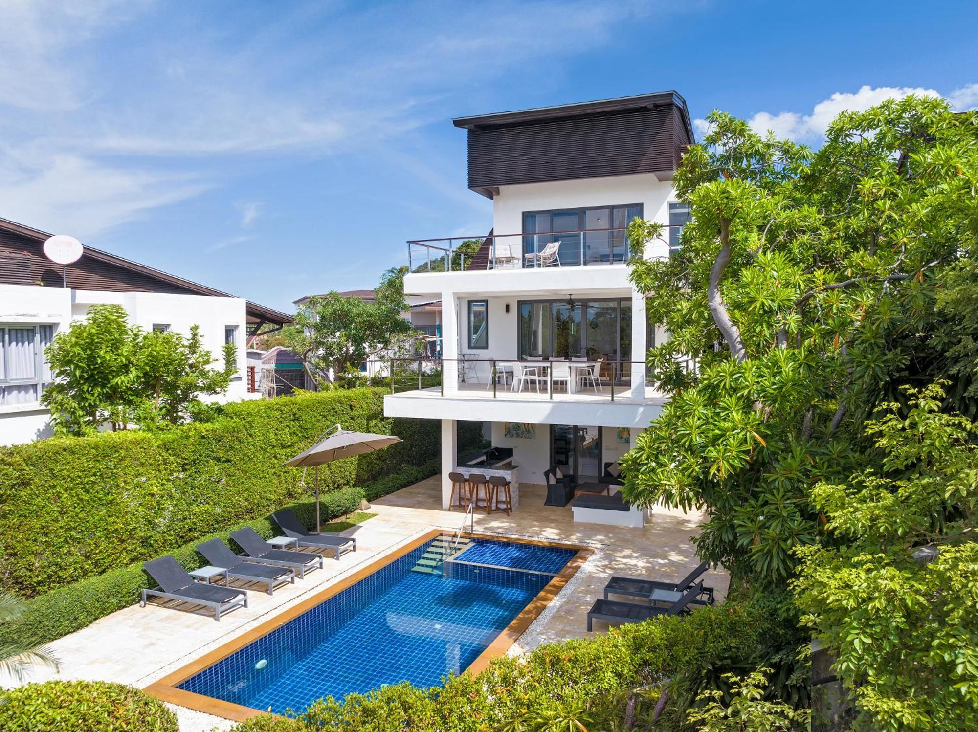 3 Bedroom Luxury 5 Star Seaview Villa Esprit Sdv087-By Samui Dream Villas بانغ راك المظهر الخارجي الصورة